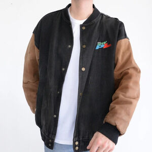 HH Co The New PL Logo - Vintage Western Concepts Black Brown  Denim Jacket